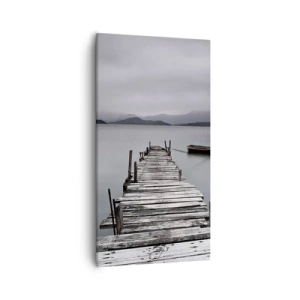 Canvastavla - Bild på duk - Imorgon kan du ge dig iväg - 55x100 cm