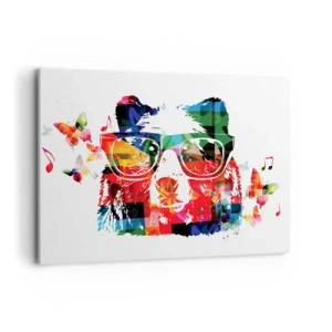 Canvastavla - Bild på duk - Jag tycker om det! - 100x70 cm