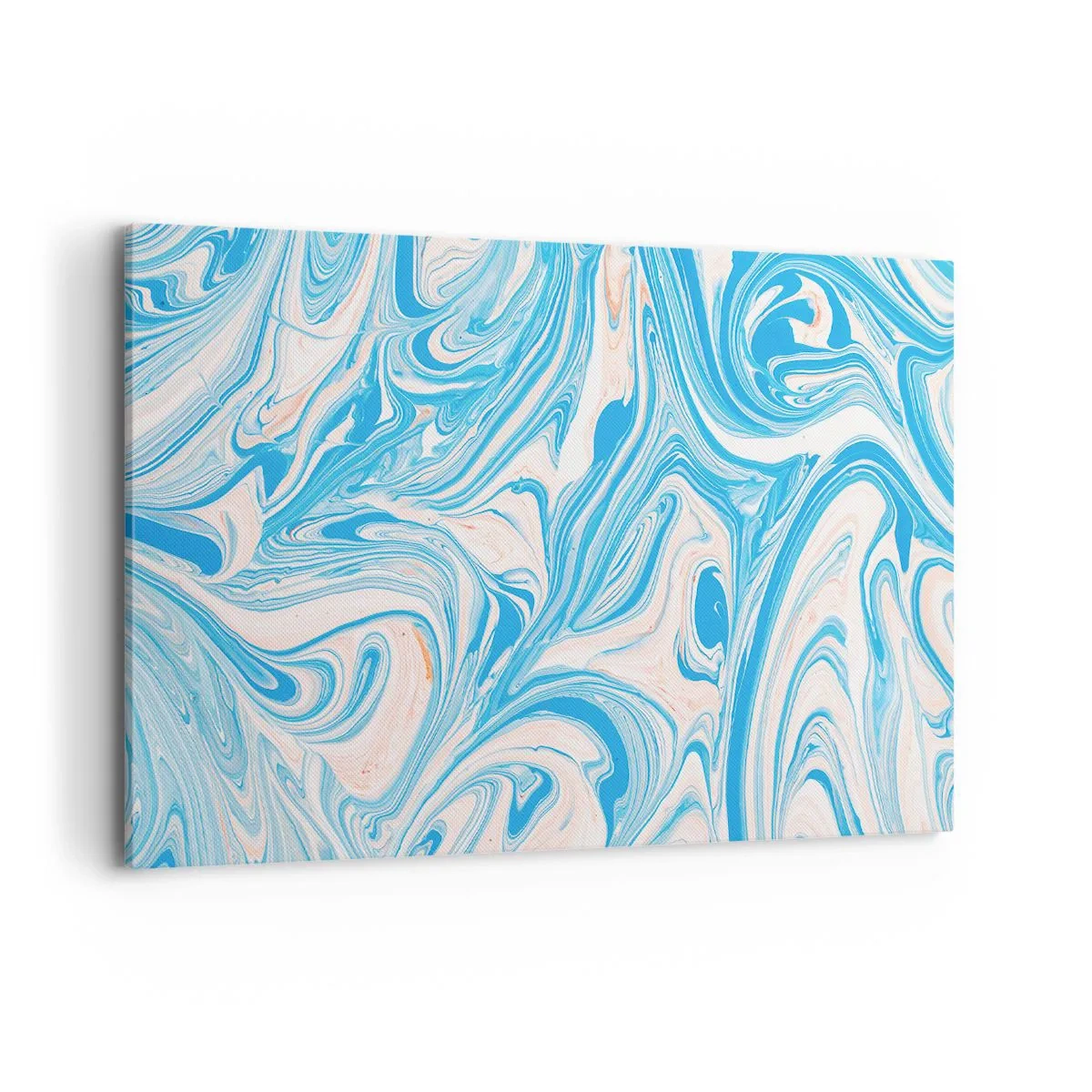 Canvastavla - Bild på duk - Utspilld turkos - 100x70 cm