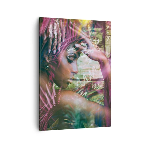 Canvastavla - Bild på duk - Moder Naturen i djungeln - 50x70 cm