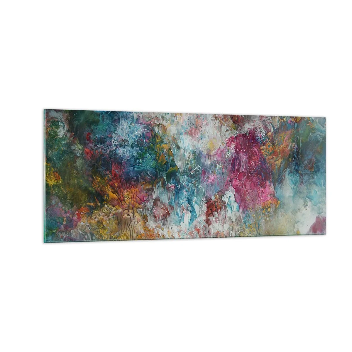 Glastavla - Bild på glas - I full blom - 100x40 cm