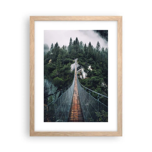 Affisch i ram av ljusek - Där örnar vågar - 30x40 cm