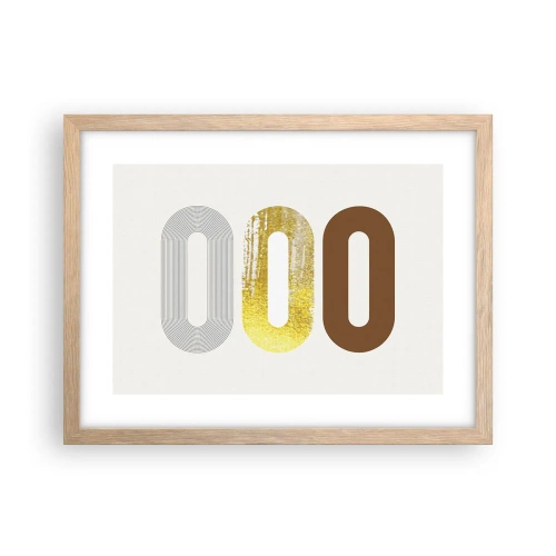 Affisch i ram av ljusek - Ooo! - 40x30 cm