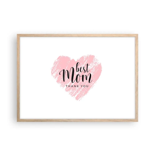 Affisch i ram av ljusek - Alltid rätt ögonblick - 70x50 cm