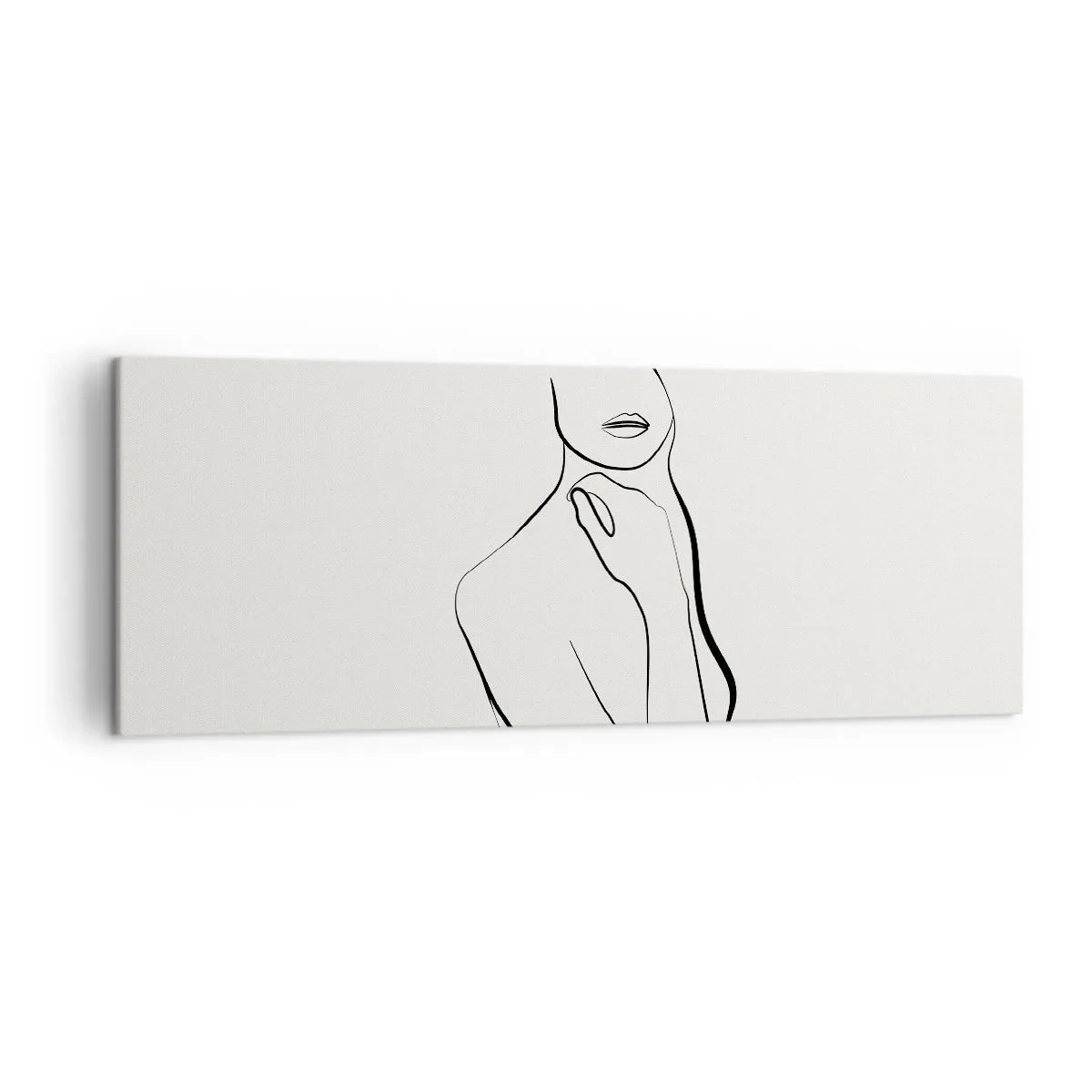 Canvastavla - Bild på duk - Melankolins våg - 140x50 cm