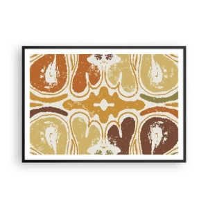 Affisch i svart ram - Sentimental abstraktion - 100x70 cm