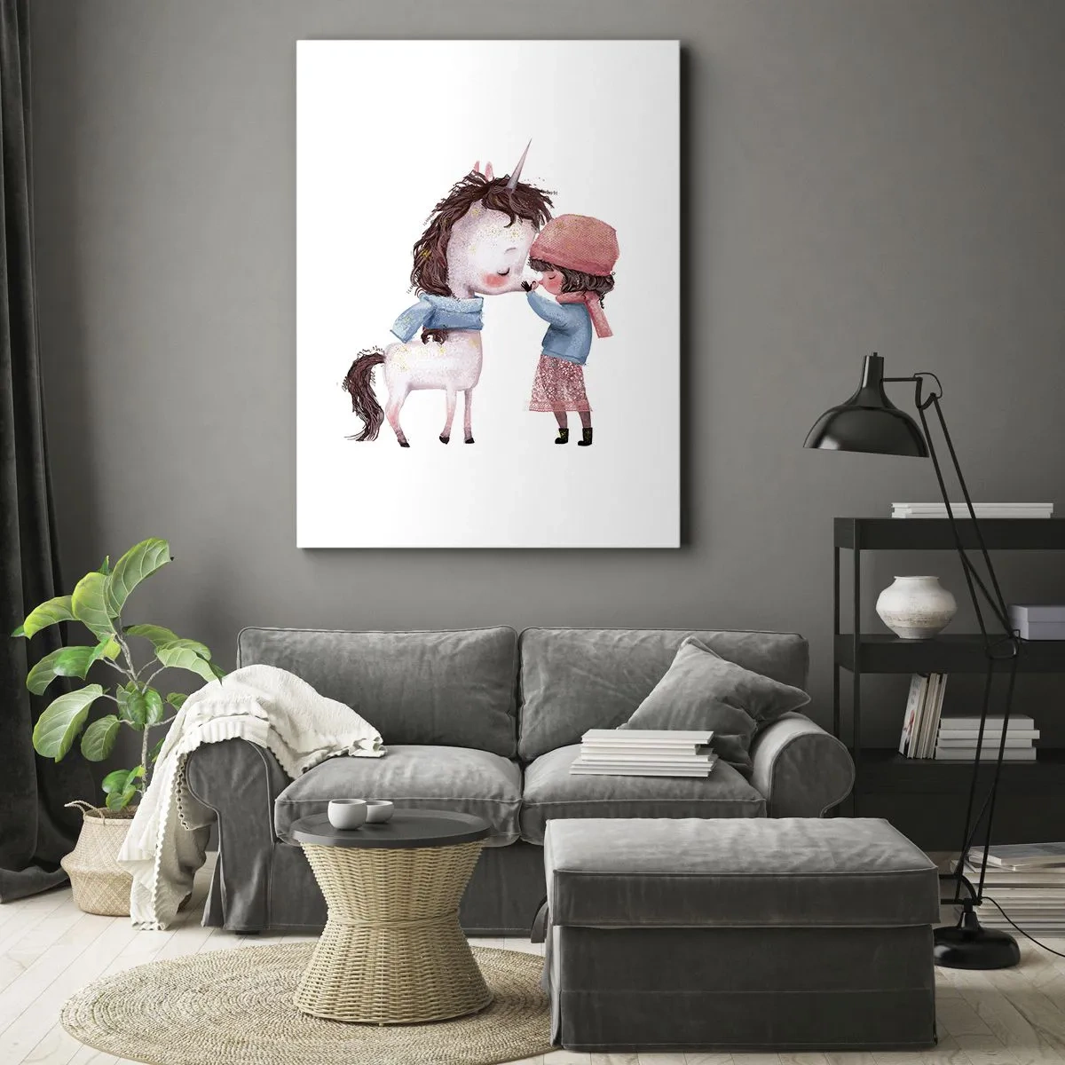 Canvastavla - Bild på duk - Vintersaga - 50x70 cm