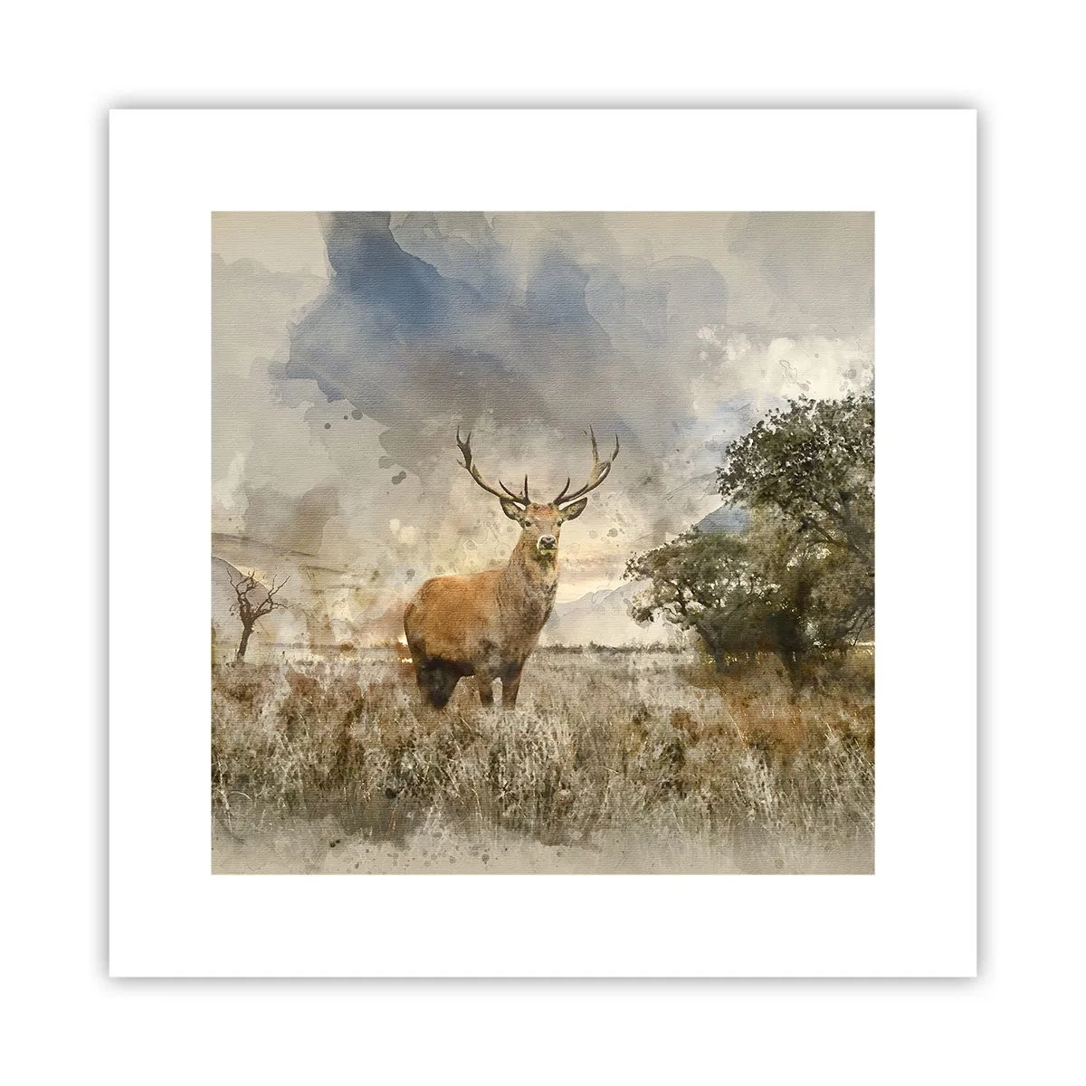 Affisch - Värdighet - styrka - dignitet - 30x30 cm