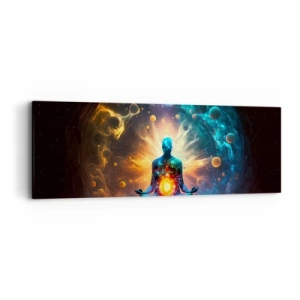 Canvastavla - Bild på duk - Kosmisk stillhet - 90x30 cm