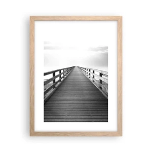 Affisch i ram av ljusek - Ut i det oändliga... - 30x40 cm