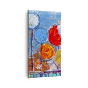 Canvastavla - Bild på duk - Slickepinnar - 65x120 cm