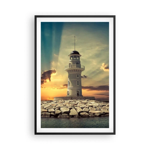 Affisch i svart ram - Ljus - Godhet - Skönhet - 61x91 cm