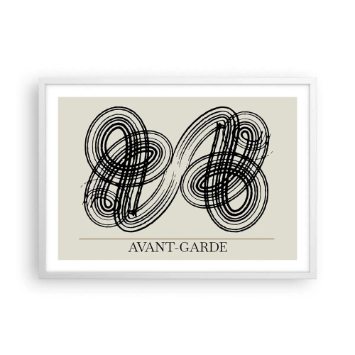 Affisch i vit ram - Det kom ut spontant - 70x50 cm