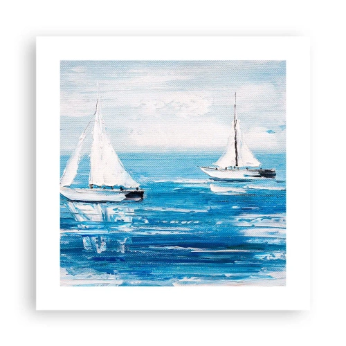Affisch - Med en vän vid din sida - 40x40 cm
