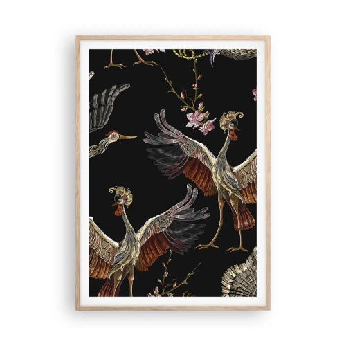 Affisch i ram av ljusek - Sagofågel - 70x100 cm