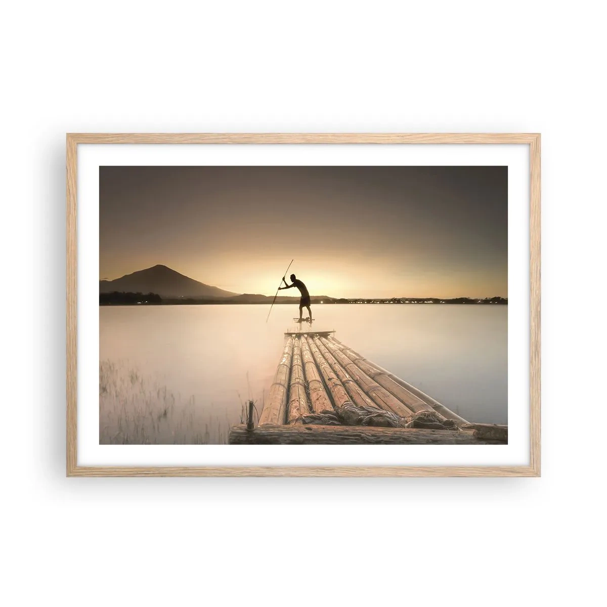 Affisch i ram av ljusek - Före avkoppling - 70x50 cm