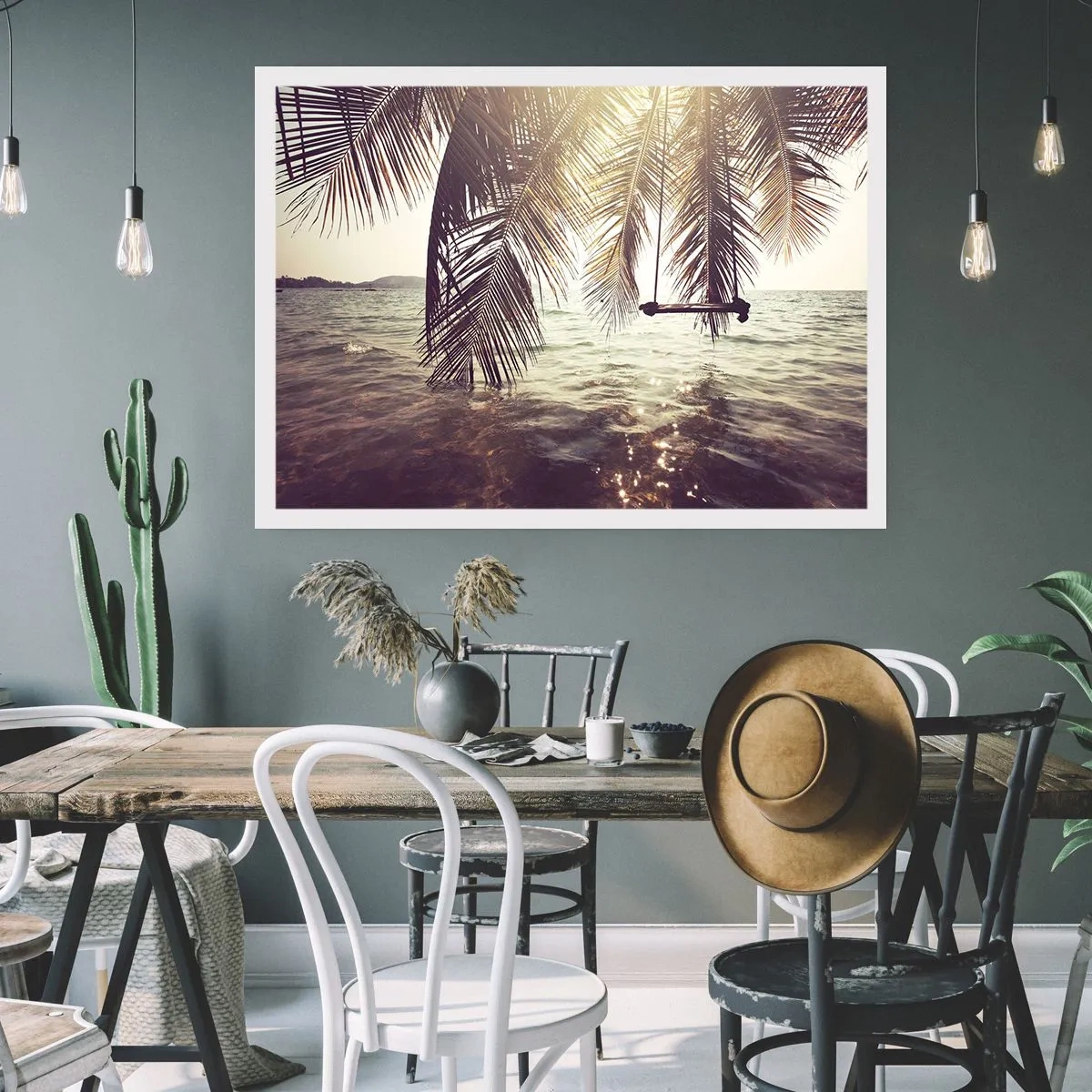 Affisch - Gunga i molnen hur mycket du vill - 91x61 cm