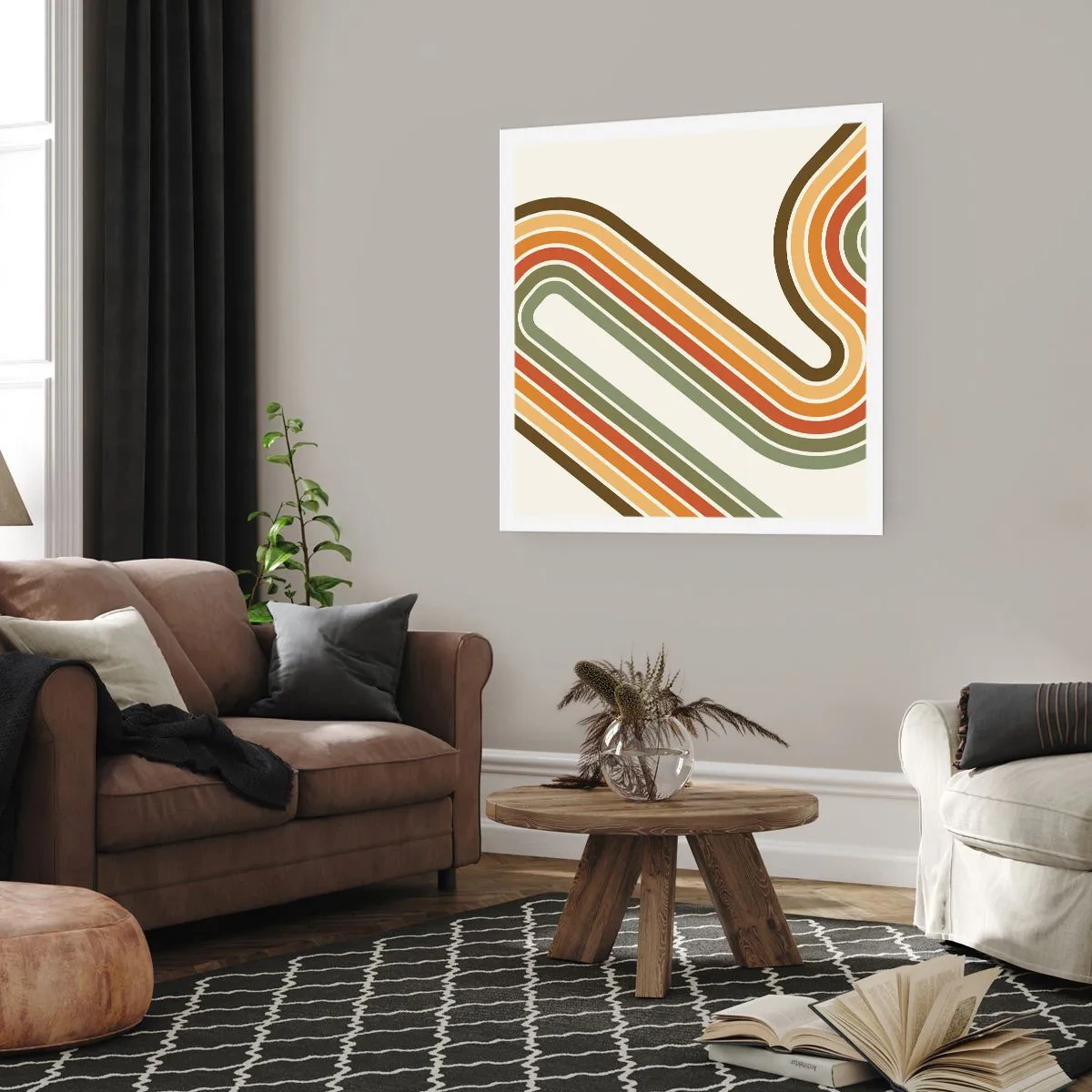 Affisch - Zig-zack mot målet - 50x50 cm