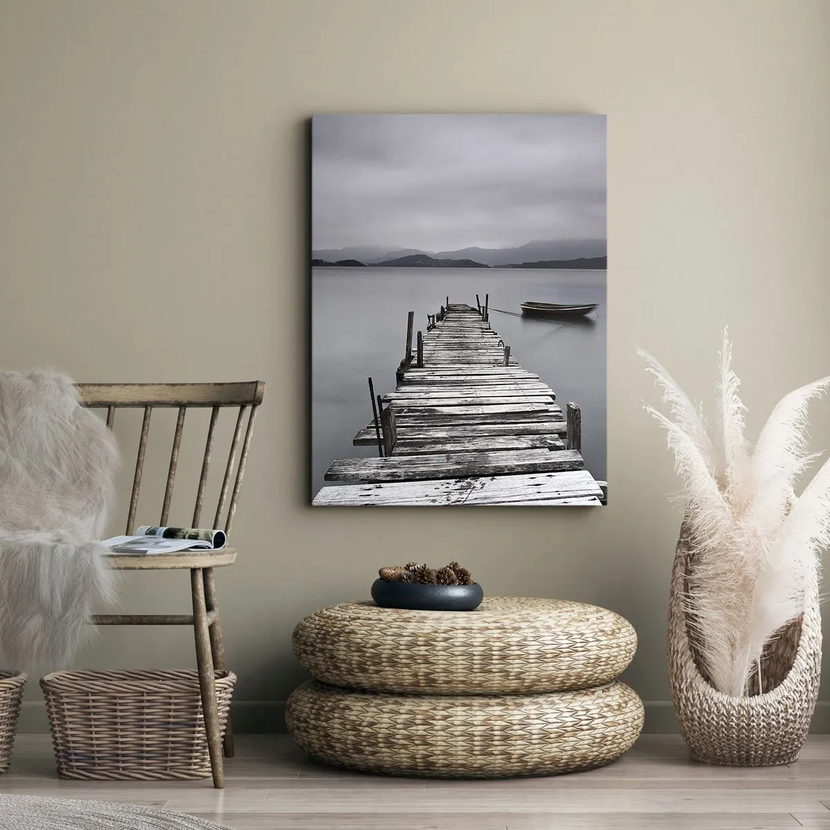 Canvastavla - Bild på duk - Imorgon kan du ge dig iväg - 50x70 cm