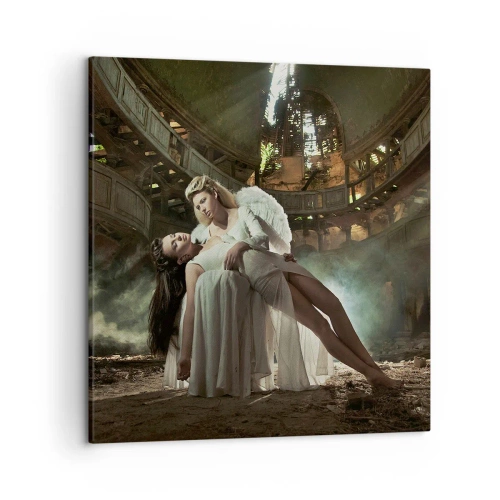 Canvastavla - Bild på duk - Gamla teaterns anda - 50x50 cm