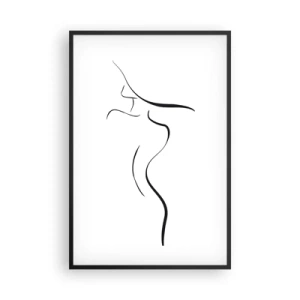 Affisch i svart ram - Svårfångad som en våg - 61x91 cm