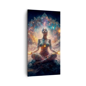 Canvastavla - Bild på duk - Flöde av god energi - 55x100 cm