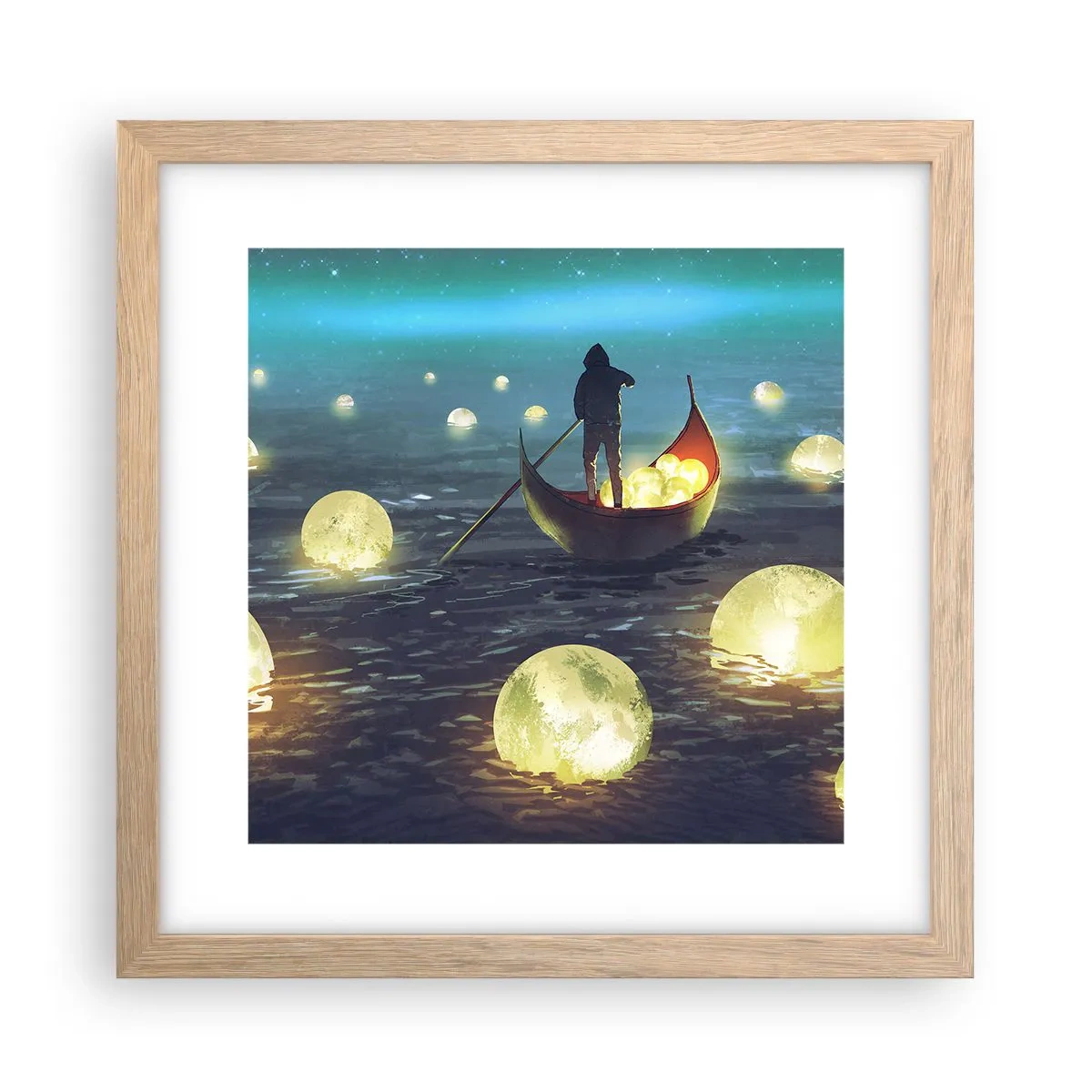 Affisch i ram av ljusek - Saker som filosoferna inte drömt om - 30x30 cm