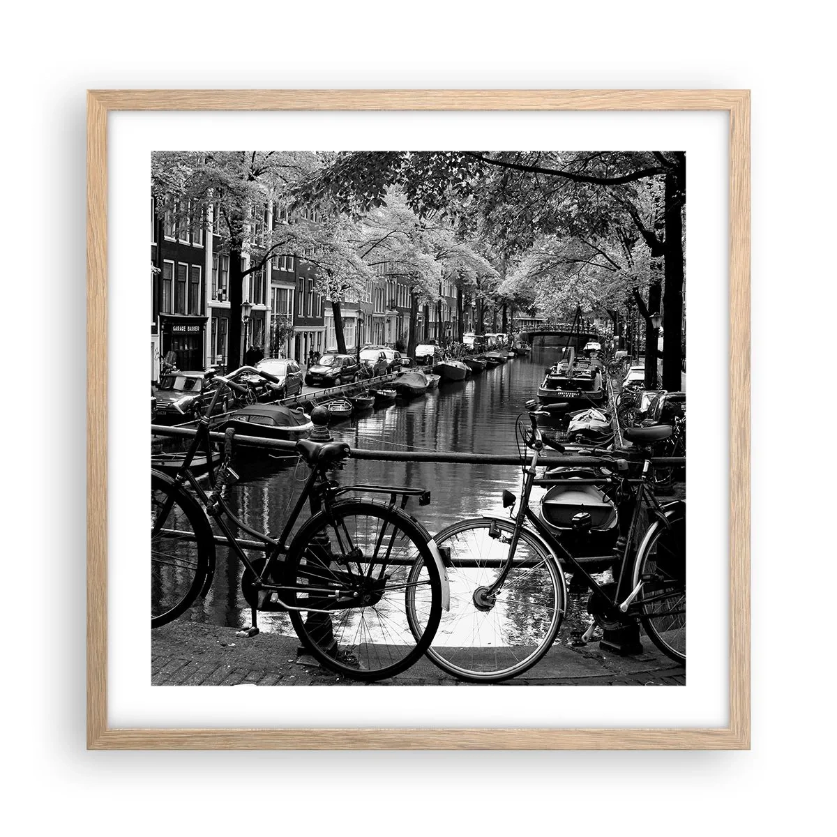 Affisch i ram av ljusek - Mycket holländsk vy - 50x50 cm