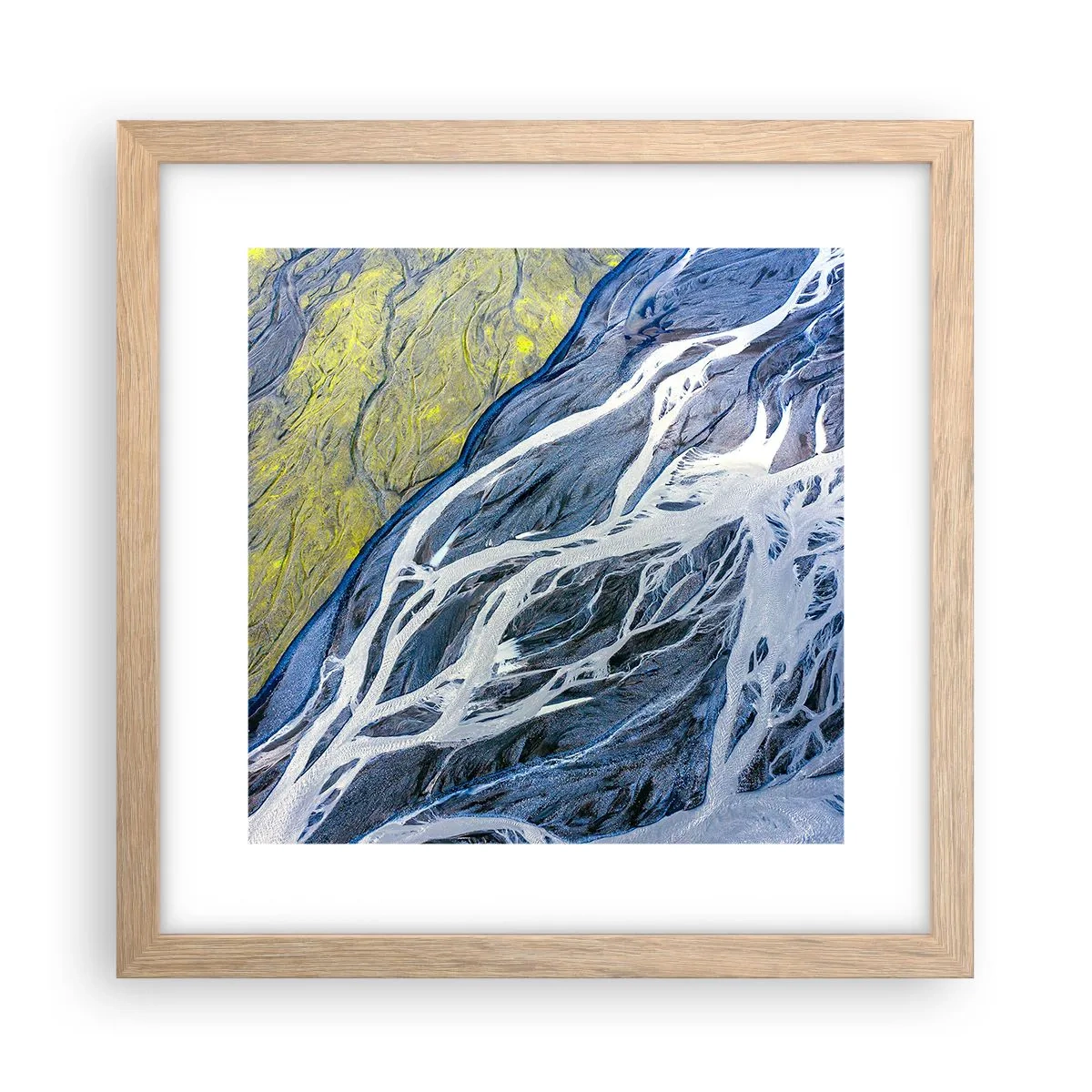 Affisch i ram av ljusek - Naturens grottmålningar - 30x30 cm