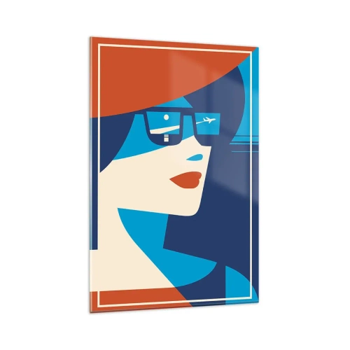 Glastavla - Bild på glas - Semesterresa - 80x120 cm