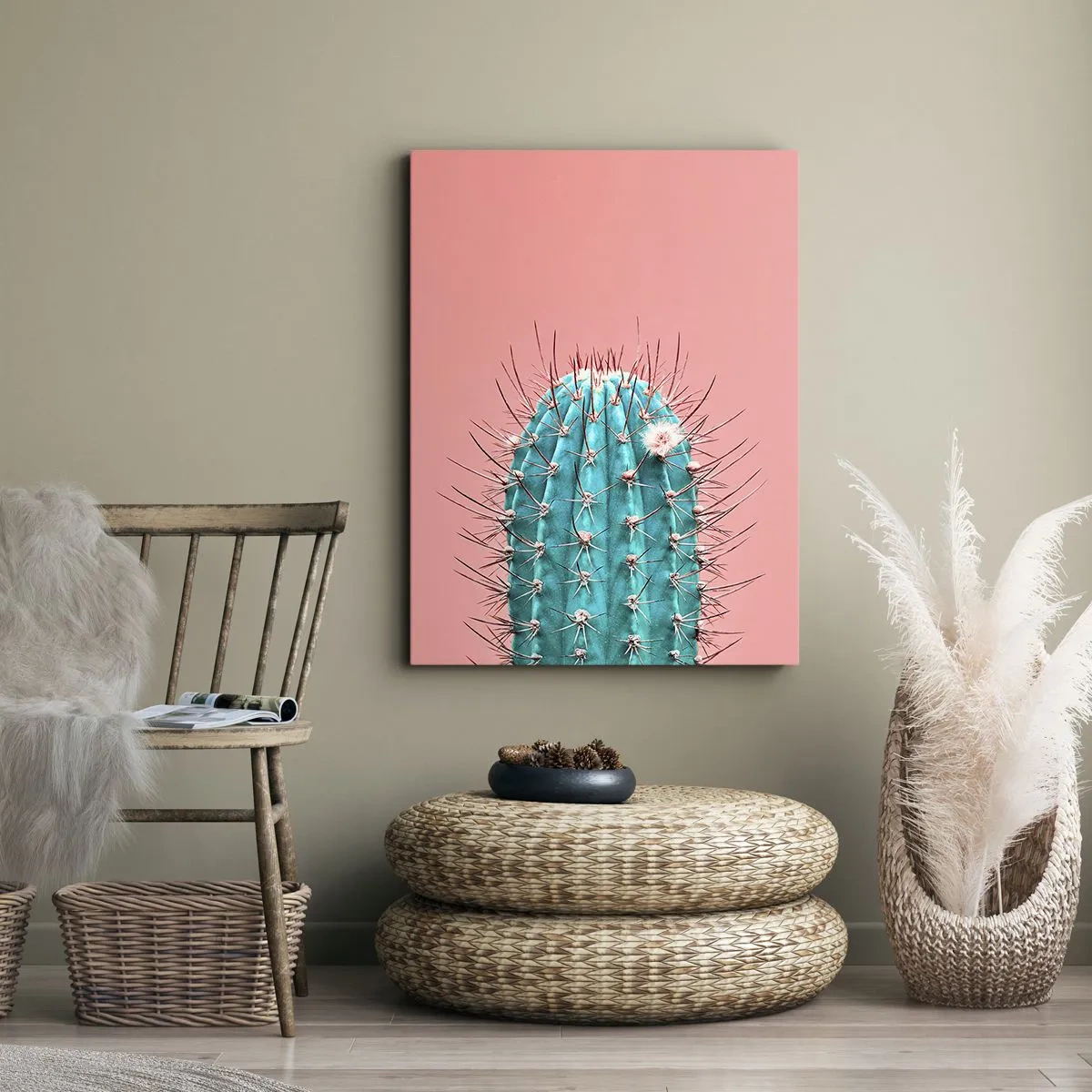 Canvastavla - Bild på duk - Titta bara - 50x70 cm