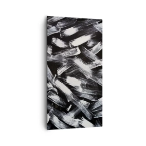 Canvastavla - Bild på duk - Abstraktion i industriell anda - 55x100 cm