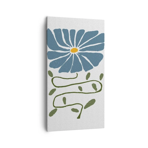 Canvastavla - Bild på duk - Kvist till blomma - 45x80 cm