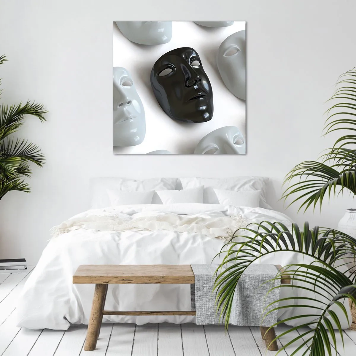 Canvastavla - Bild på duk - Hur kan man urskilja sig? - 40x40 cm