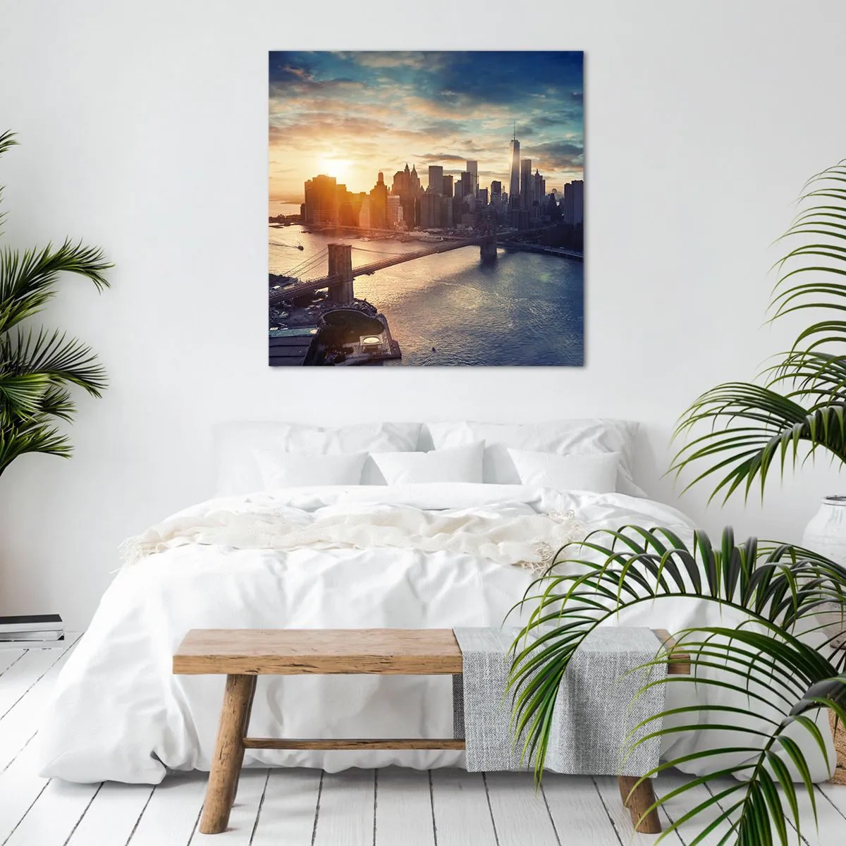 Canvastavla - Bild på duk - Västkulturens monument - 70x70 cm