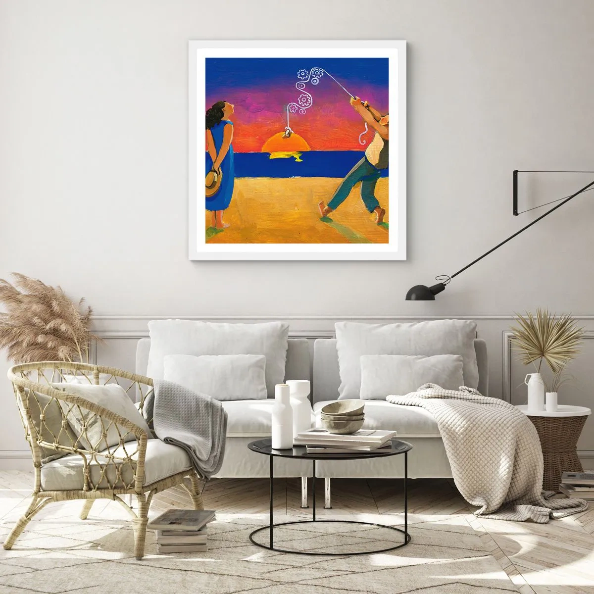 Affisch i vit ram - Mer än en stjärna från himlen - 30x30 cm