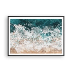 Affisch i svart ram - Berättelser från havet - 100x70 cm