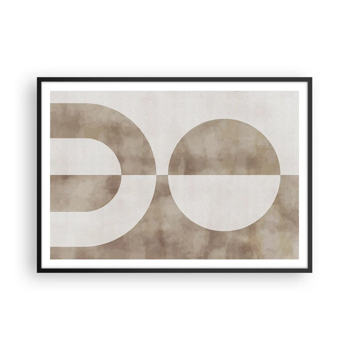 Affisch i svart ram - Likheter och skillnader - 100x70 cm