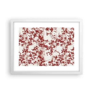 Affisch i vit ram - Som en gammal percale - 40x30 cm