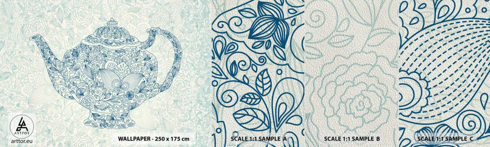 Provbit av fototapet Premium Sand - Techarm - Tillbringare, Te, Kök - 100x30 cm