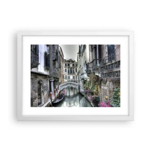 Affisch i vit ram - Tyst begrundan sedan några sekel - 40x30 cm