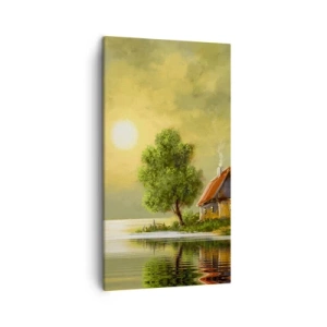 Canvastavla - Bild på duk - Vackert som från en bild - 45x80 cm