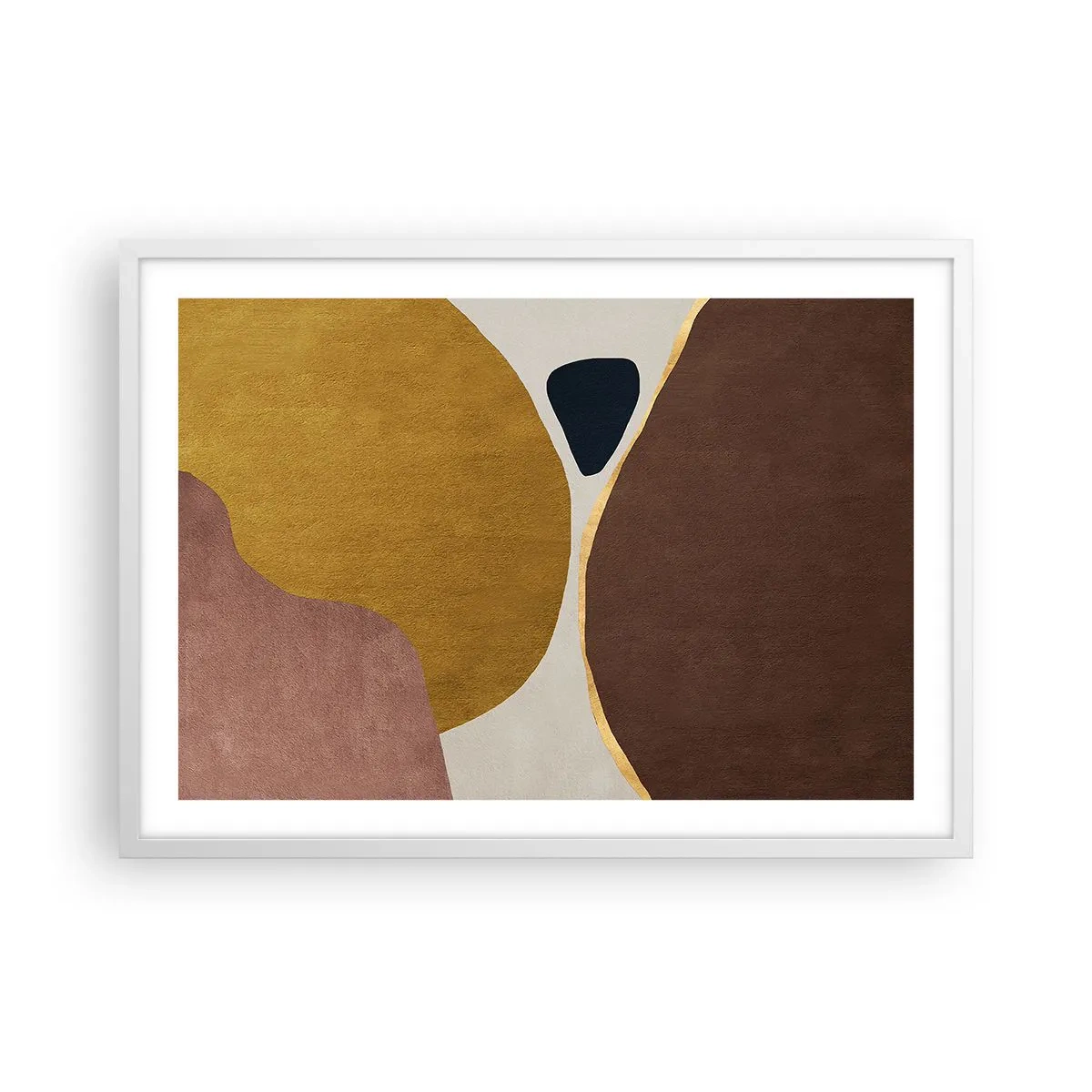 Affisch i vit ram - Abstraktion - en plats i rymden - 70x50 cm