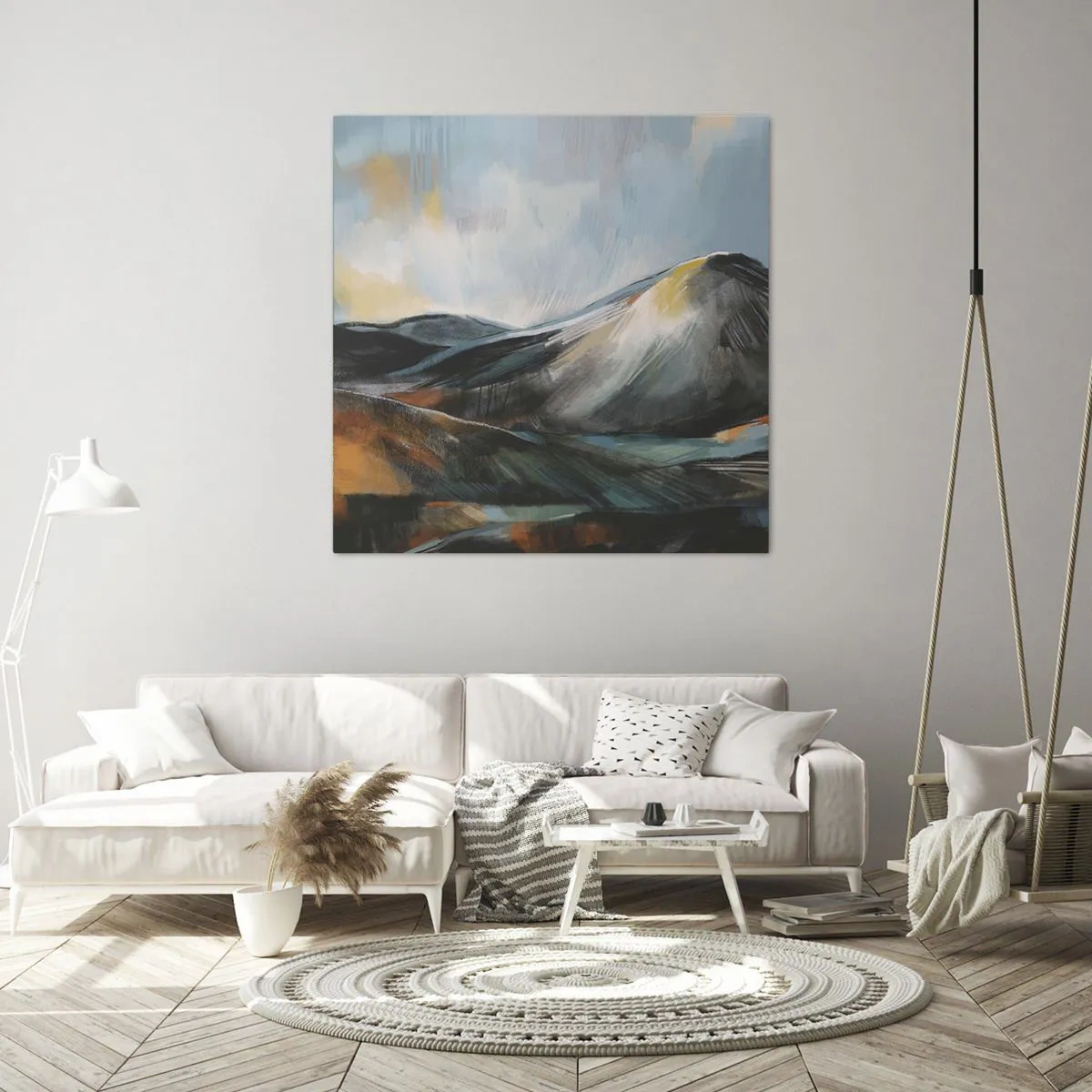 Canvastavla - Bild på duk - Råa och vackra - 70x70 cm