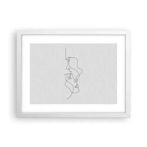 Affisch i vit ram - Sentimentala lustens glöd - 40x30 cm