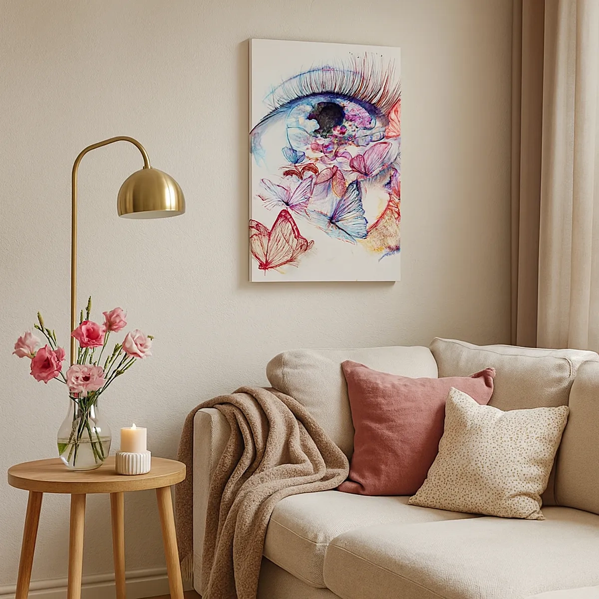 Canvastavla - Bild på duk - Ögonens sagolika charm - 50x70 cm