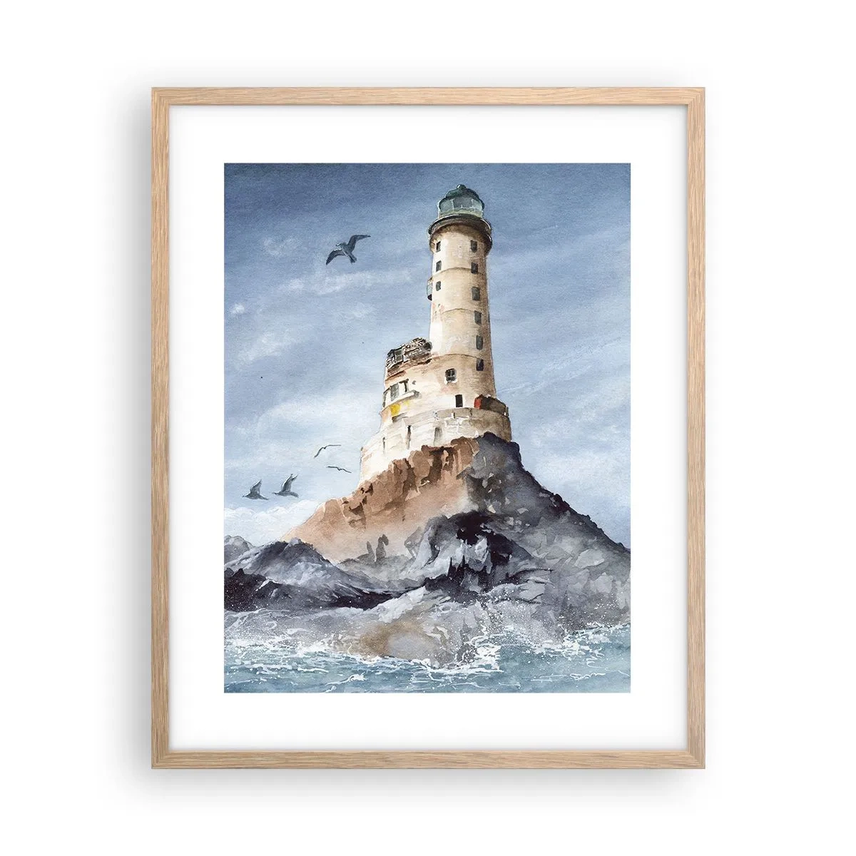 Affisch i ram av ljusek - Oövervinnelig - 40x50 cm