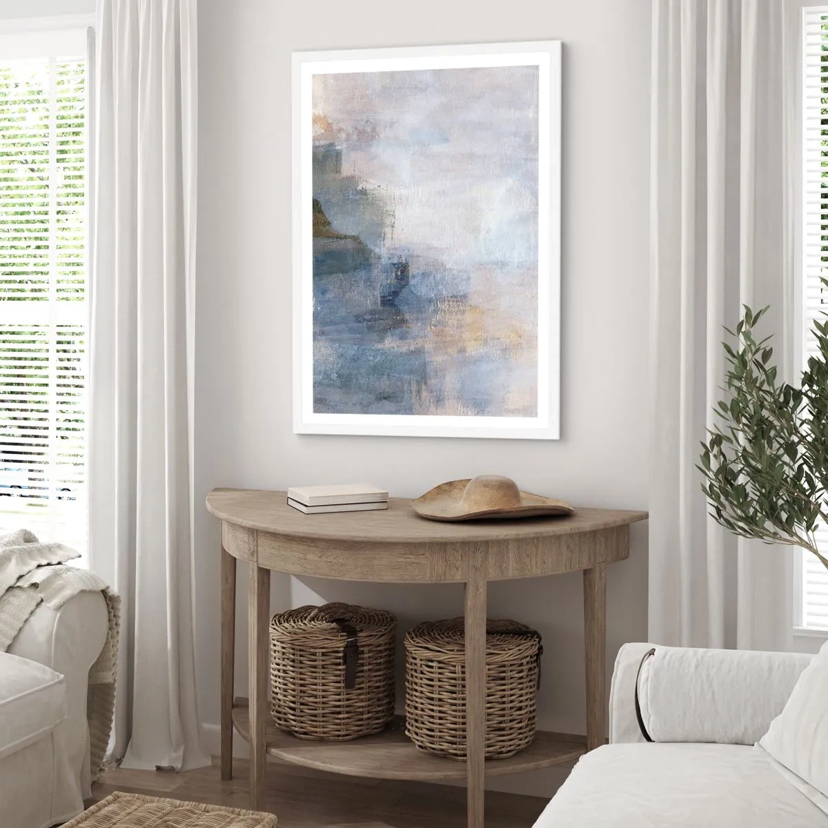 Affisch i vit ram - Färgernas toner och ackord - 30x40 cm