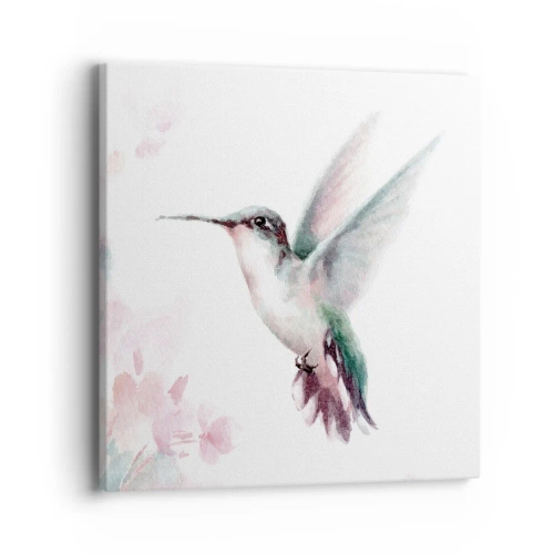 Canvastavla - Bild på duk - Fångad flaxande - 40x40 cm