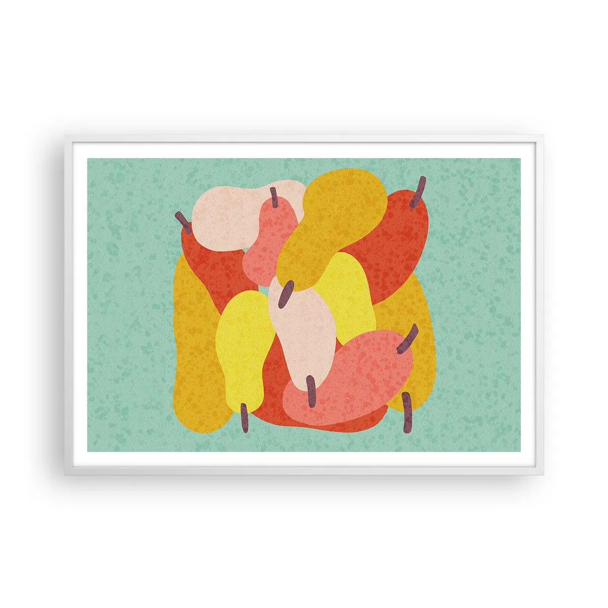 Affisch i vit ram - Smaka på sommarsolen - 100x70 cm
